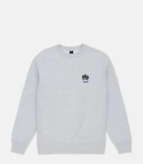 10 Deep Burn Logo Crewneck Sweatshirt Heather Grey