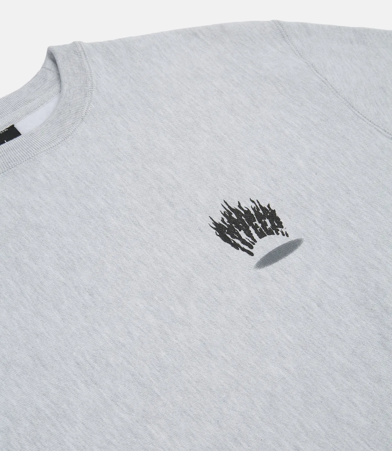 10 Deep Burn Logo Crewneck Sweatshirt Heather Grey