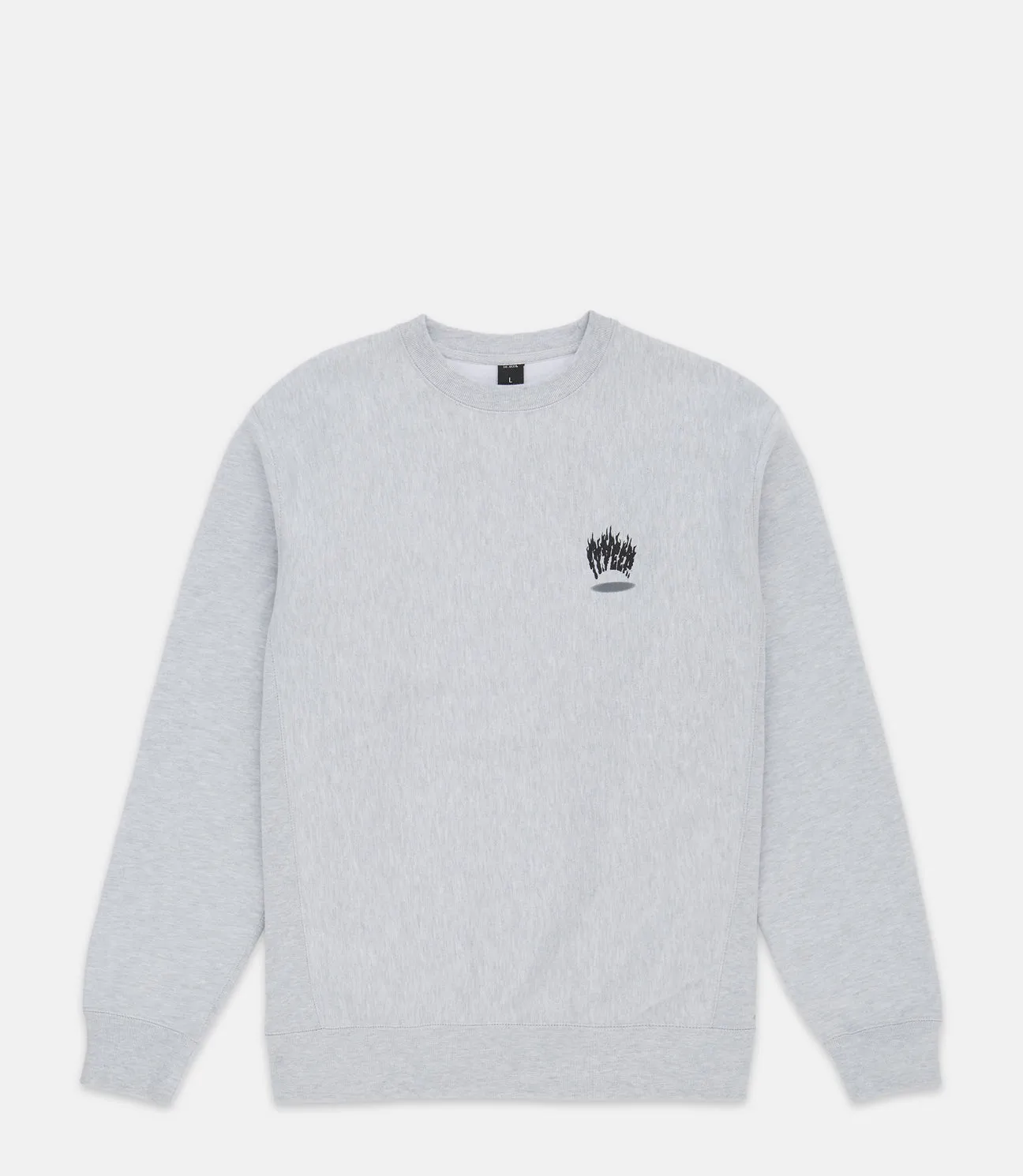 10 Deep Burn Logo Crewneck Sweatshirt Heather Grey