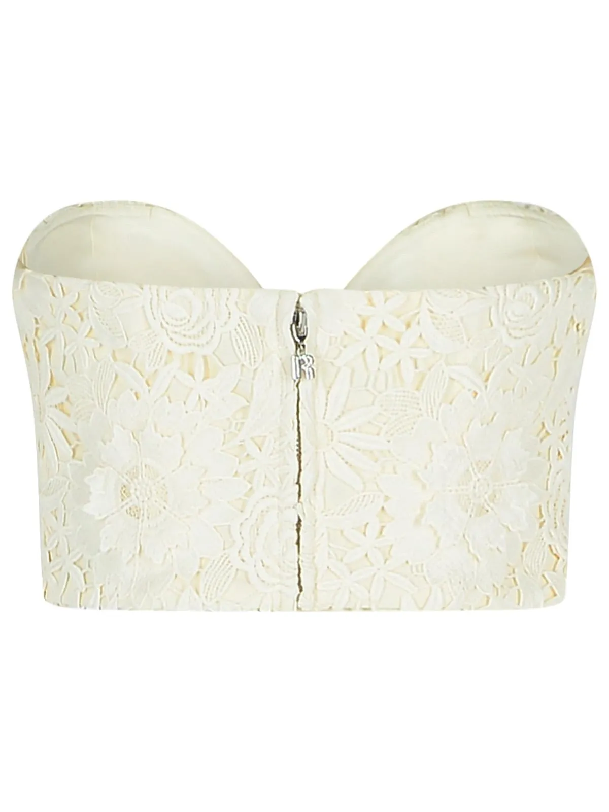 1001 '3 D' White Polyester Corset