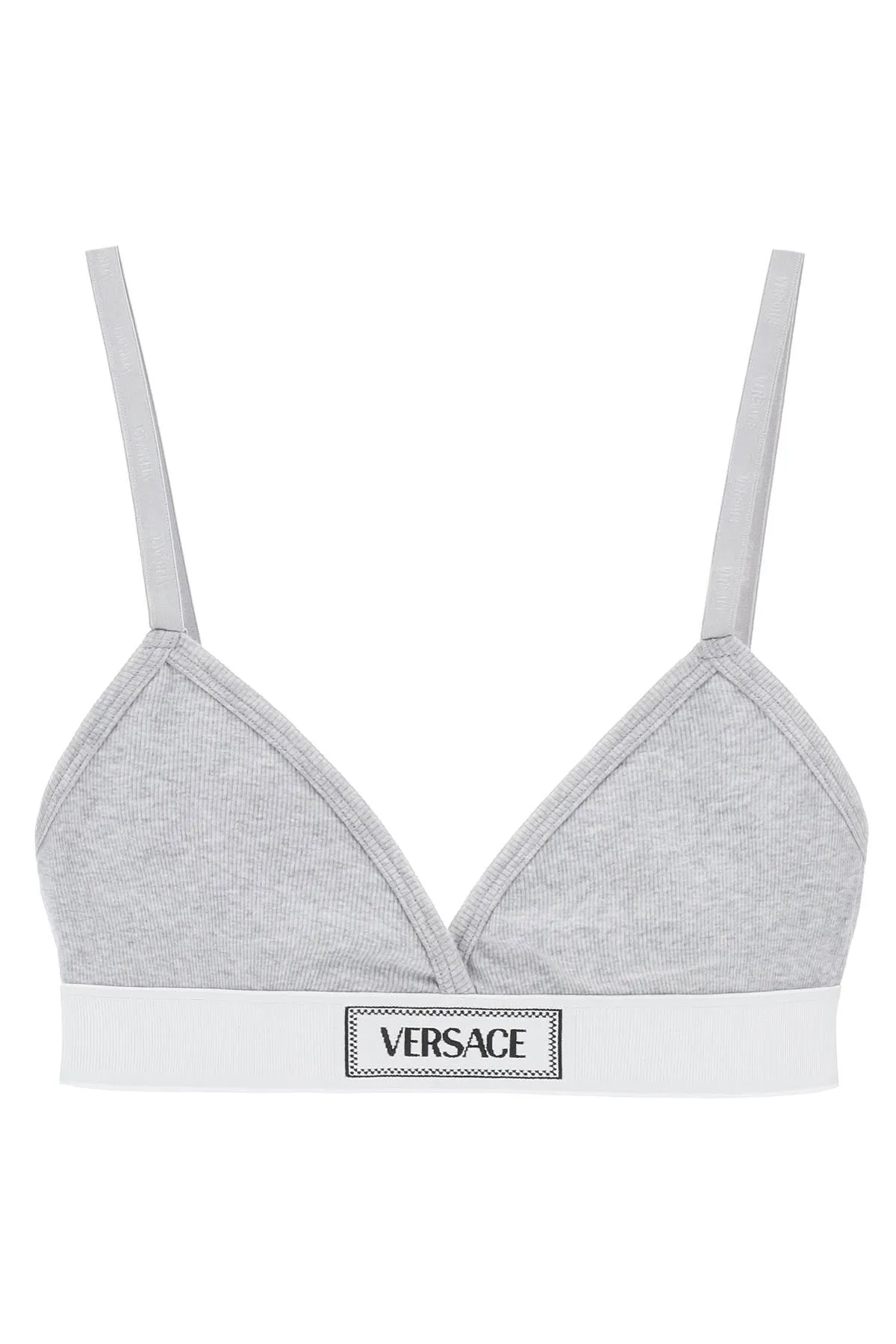 90s logo ribbed bralette 1013503 1A09551 GREY MELANGES