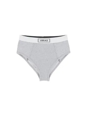 90s Logo Ribbed High-Waisted Briefs