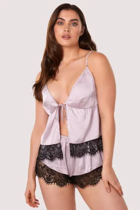 Alaia Mink Caged Cami Pyjama Top & Shorts