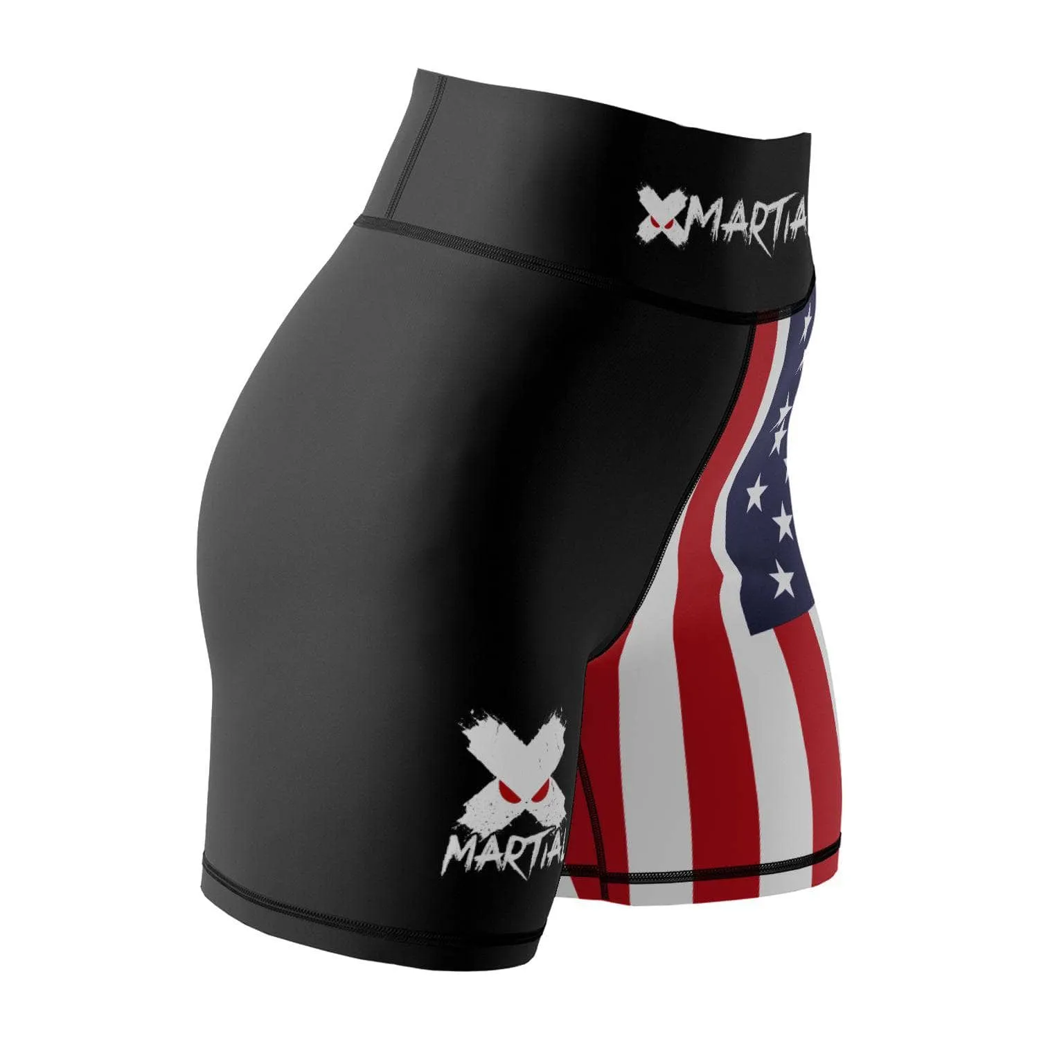 American Warrior Women's Compression Shorts