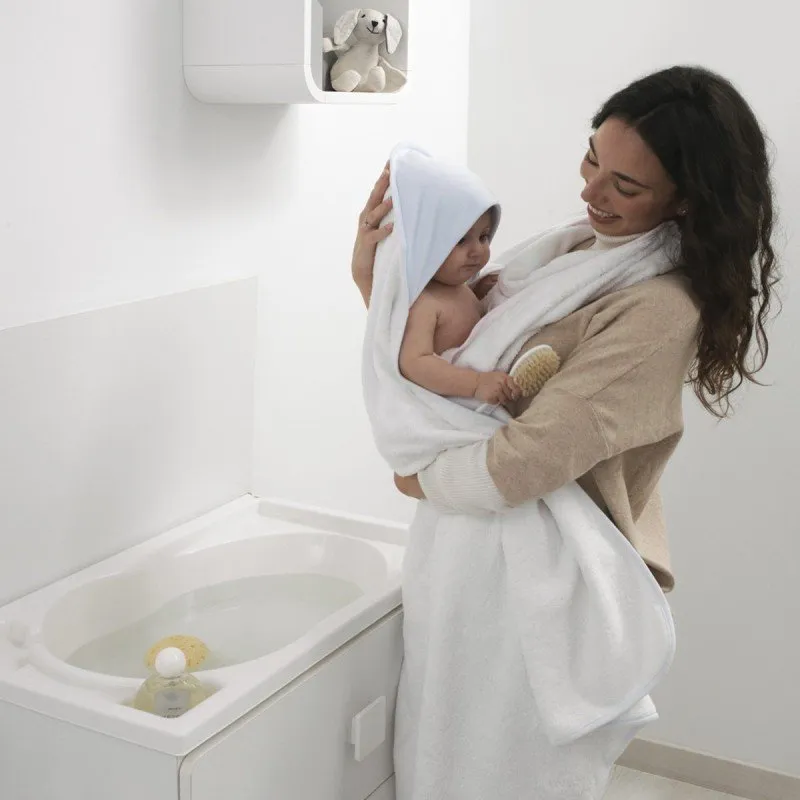 Baby Cotton Towel Cap 100x100cm Liso Grey