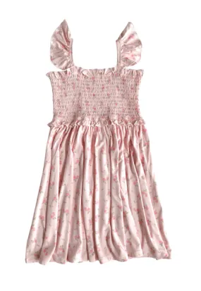 Bamboo Smocked Twirl Dress - Haven Floral
