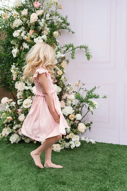 Bamboo Smocked Twirl Dress - Victoria (Floral)