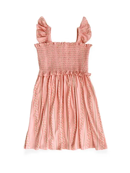 Bamboo Smocked Twirl Dress - Victoria (Floral)