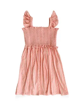 Bamboo Smocked Twirl Dress - Victoria (Floral)