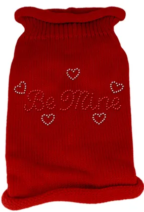 Be Mine Rhinestone Knit Pet Sweater XL Red