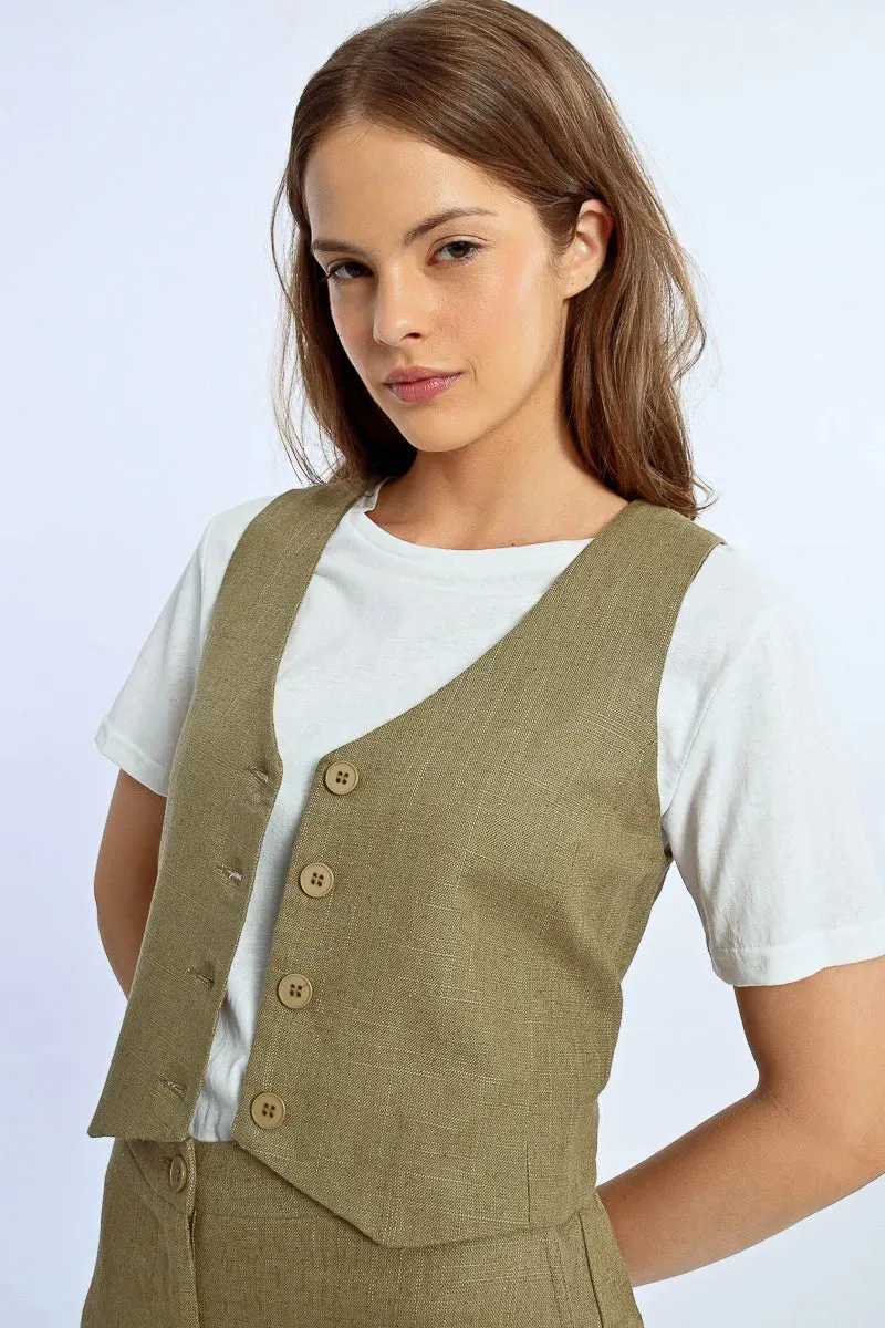 BEATRICE LINEN VEST