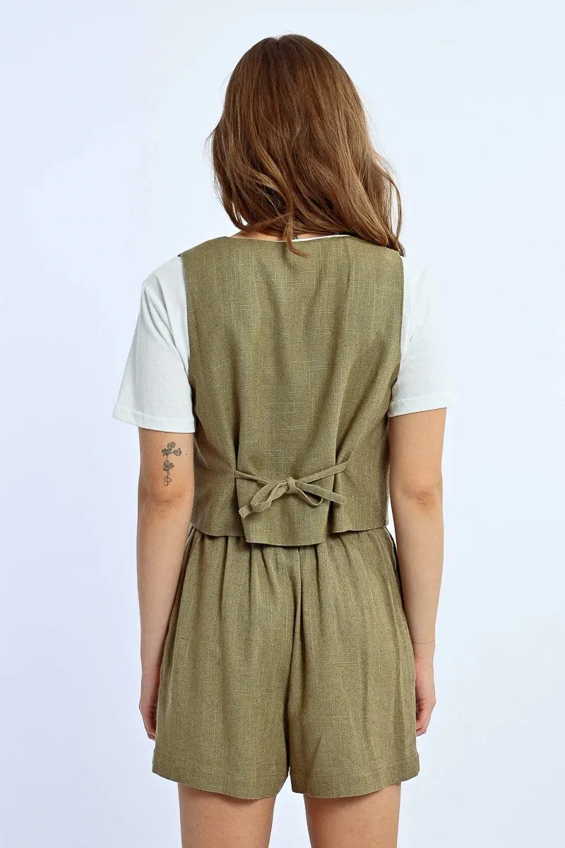 BEATRICE LINEN VEST
