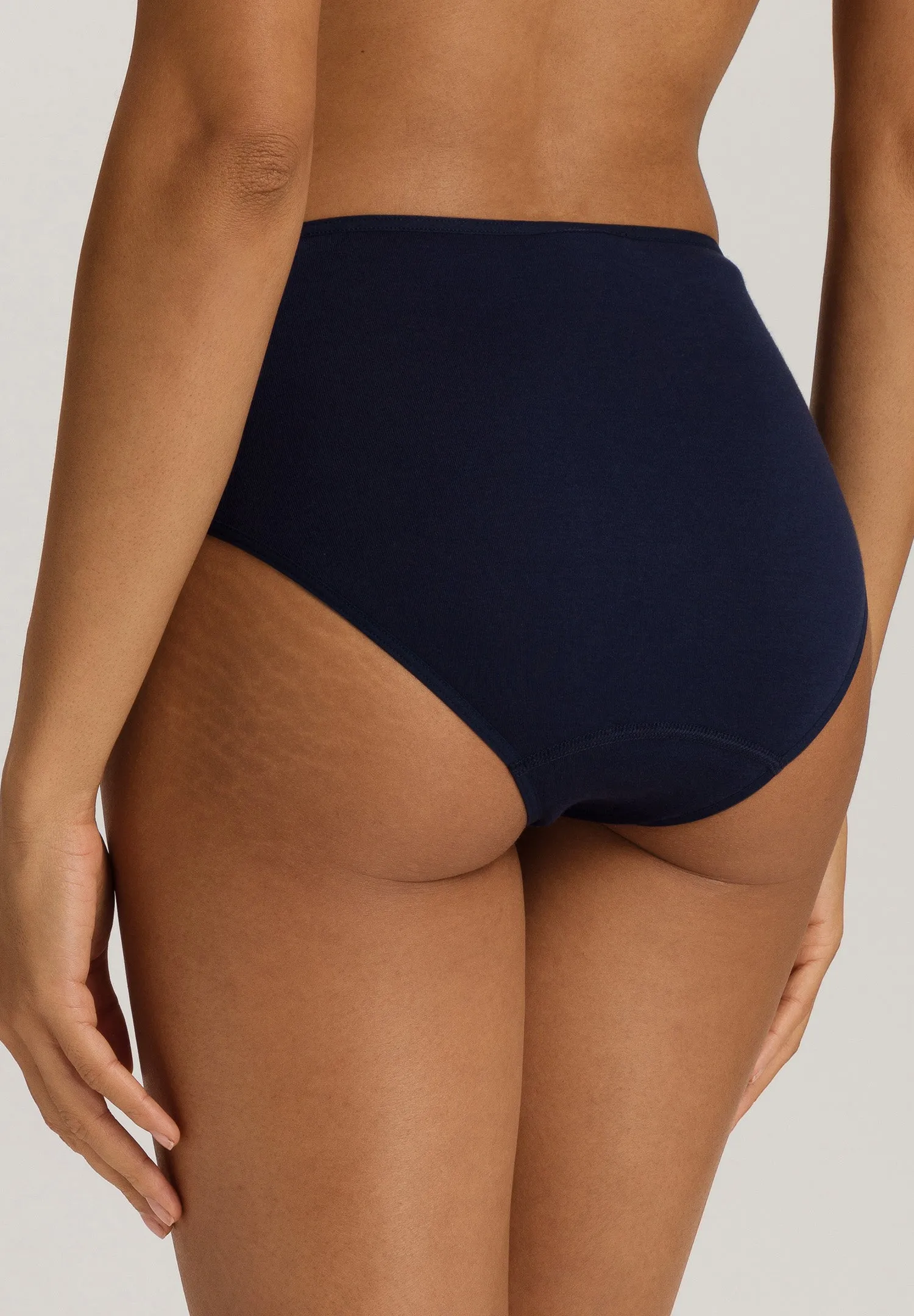 Belina Embroidered Cotton Full Brief | Deep Navy 70877-1610