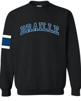 Braille Skateboarding Varsity Crew Sweatshirt