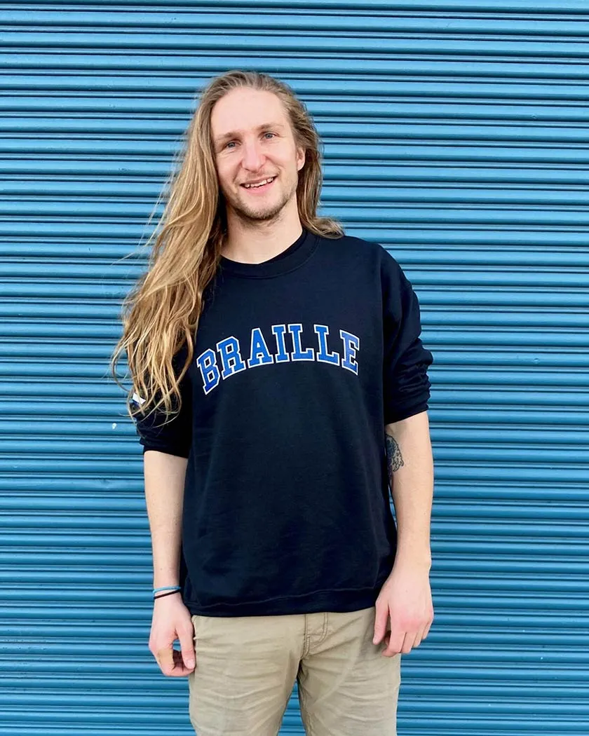 Braille Skateboarding Varsity Crew Sweatshirt