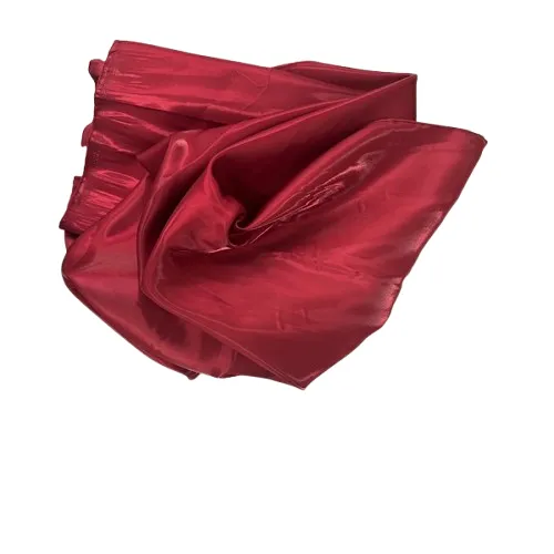 Burgundy Crystalized Reflective Liquid Bridal Satin Fabric