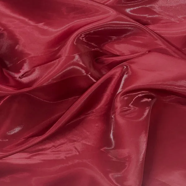 Burgundy Crystalized Reflective Liquid Bridal Satin Fabric
