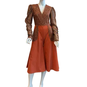 Burnt Orange Autumn Jumpsuit