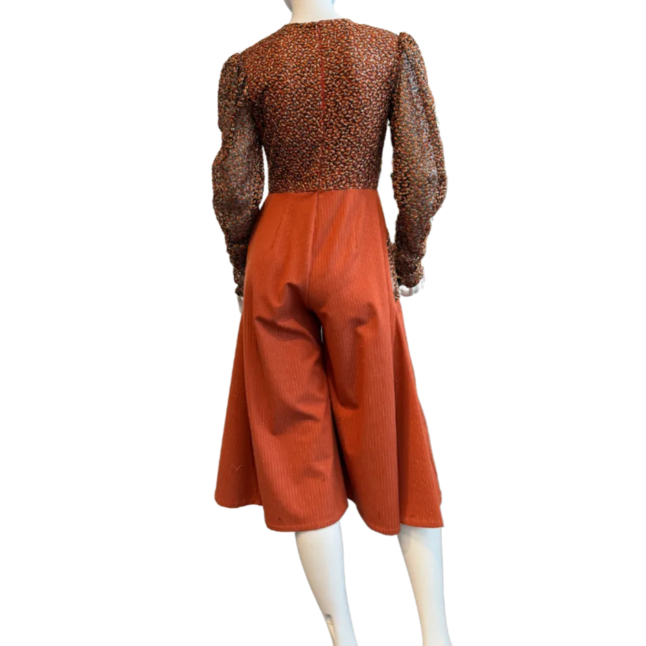 Burnt Orange Autumn Jumpsuit