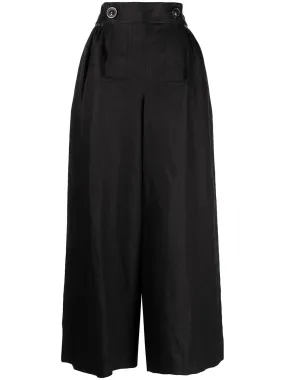 button-fastening waist trousers