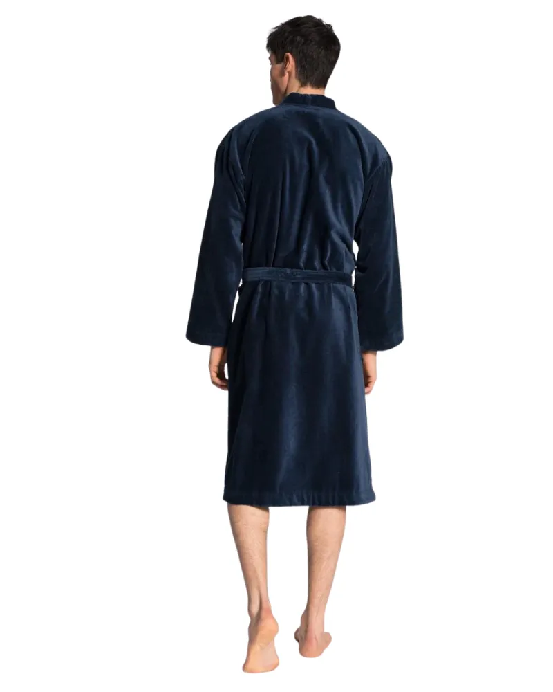 Calida Dark Blue After Shower 100% Cotton Men's Bath Robe