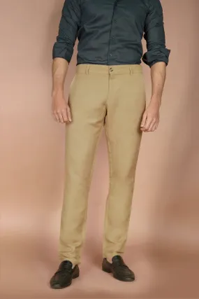 Camel Irish Linen Trousers