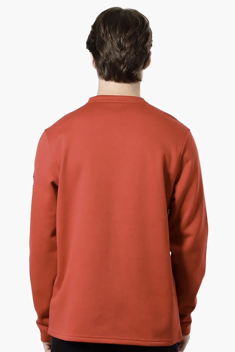 Canada Weather Gear Fleece Henley Sweatshirt - Red