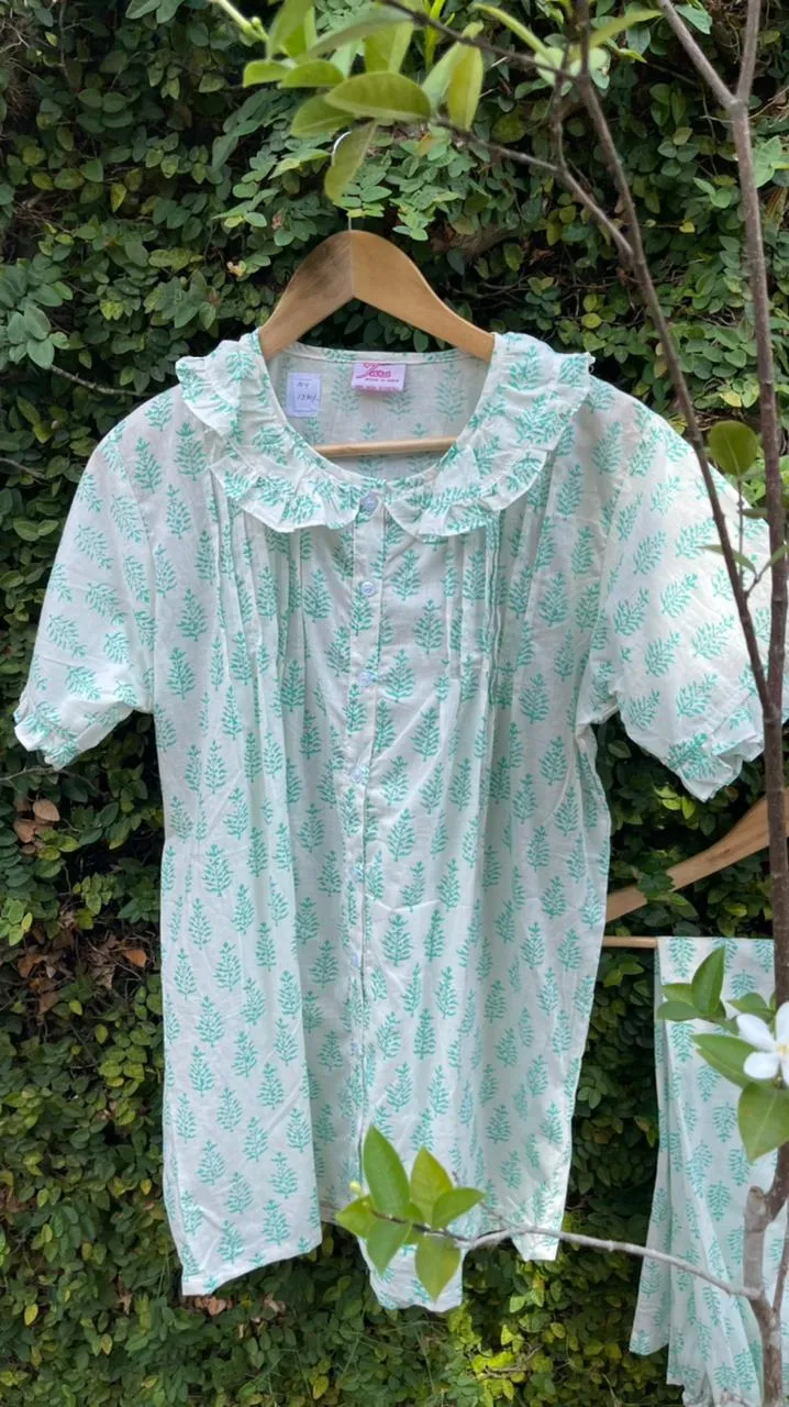 Comfy Pyjama Set for Ladies - Verdant Green