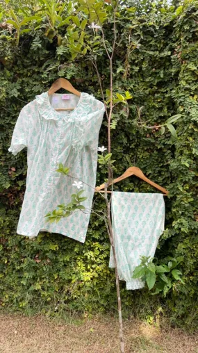 Comfy Pyjama Set for Ladies - Verdant Green