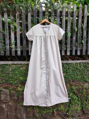 Cool Embroidered Front Open Night Wear