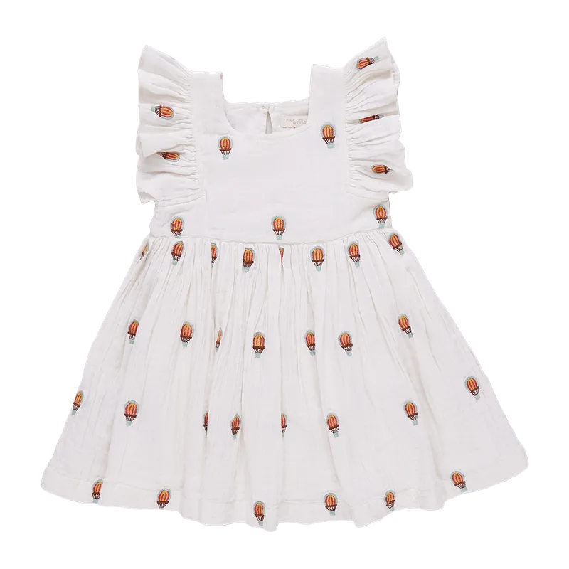 Cotton Elsie Dress - Hot Air Balloons