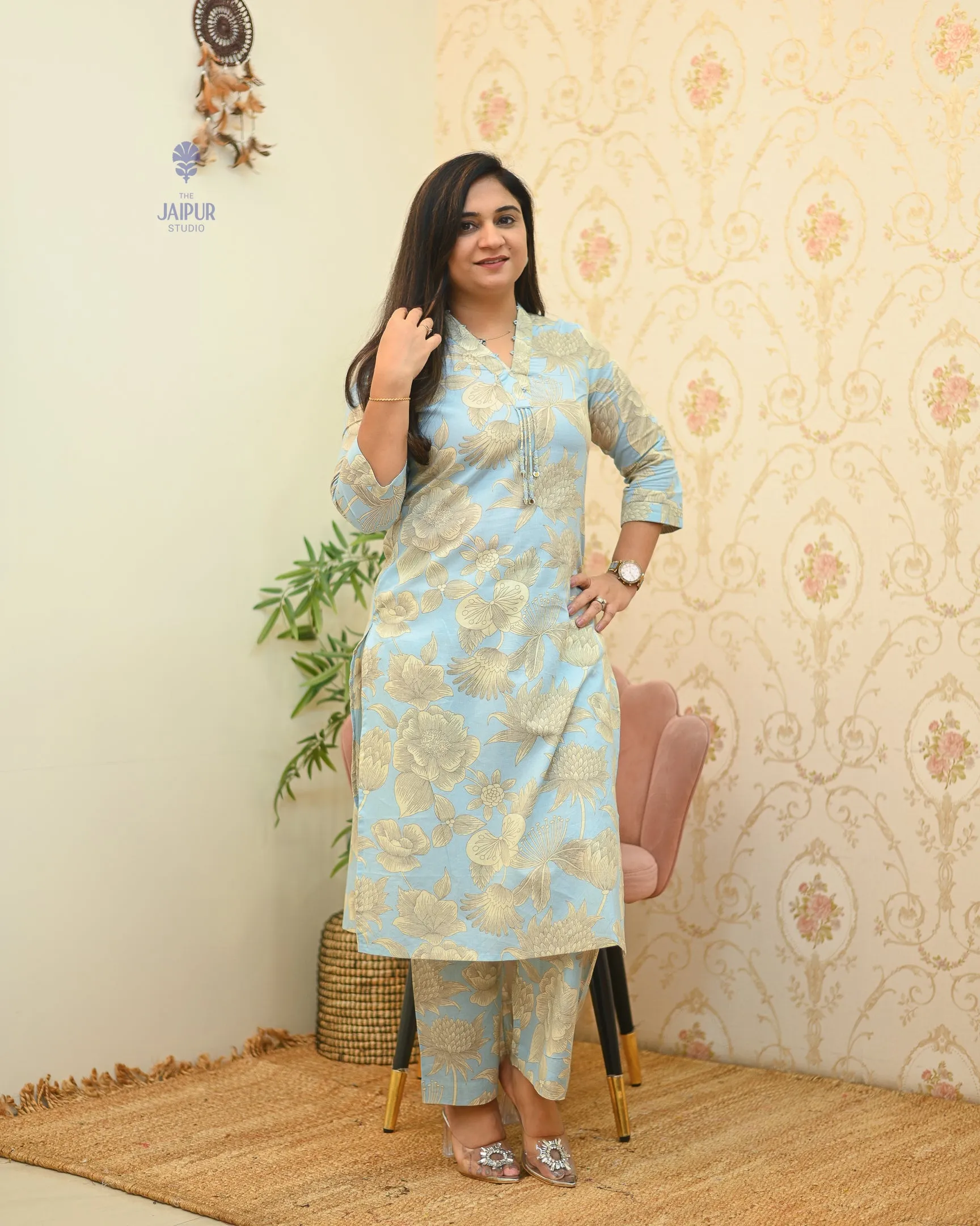 Debina Cotton Floral Coord set