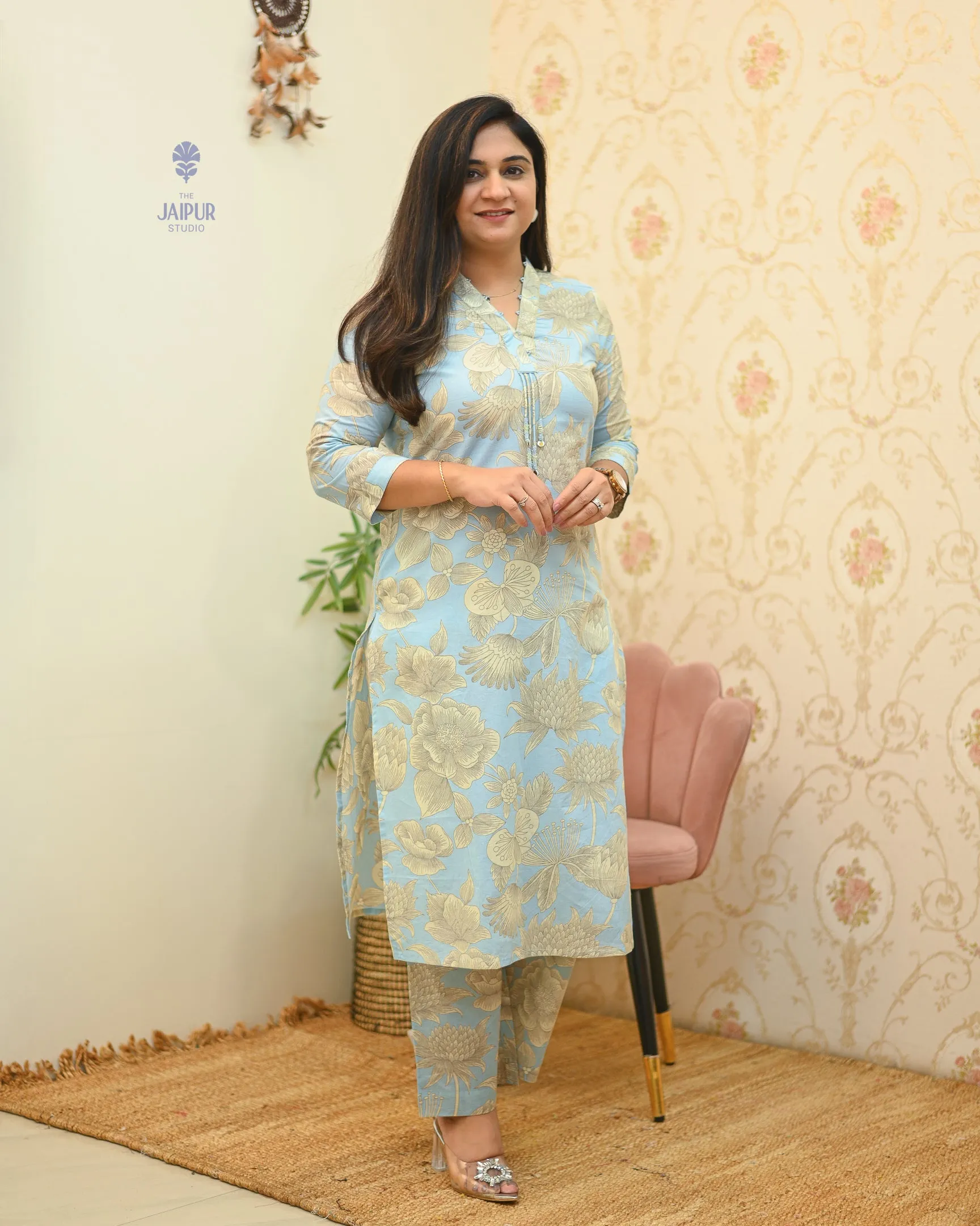 Debina Cotton Floral Coord set