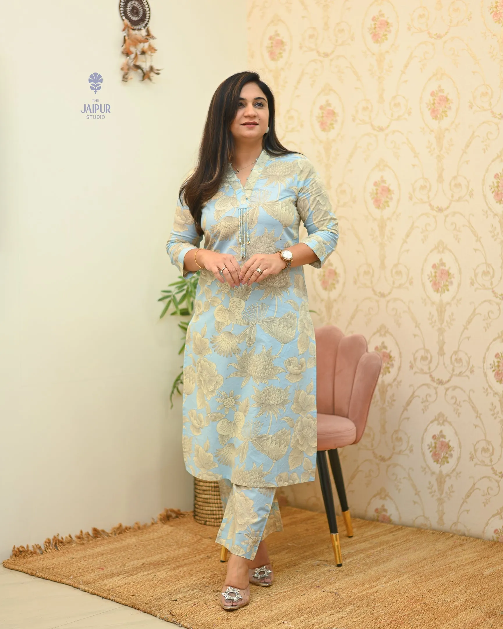 Debina Cotton Floral Coord set