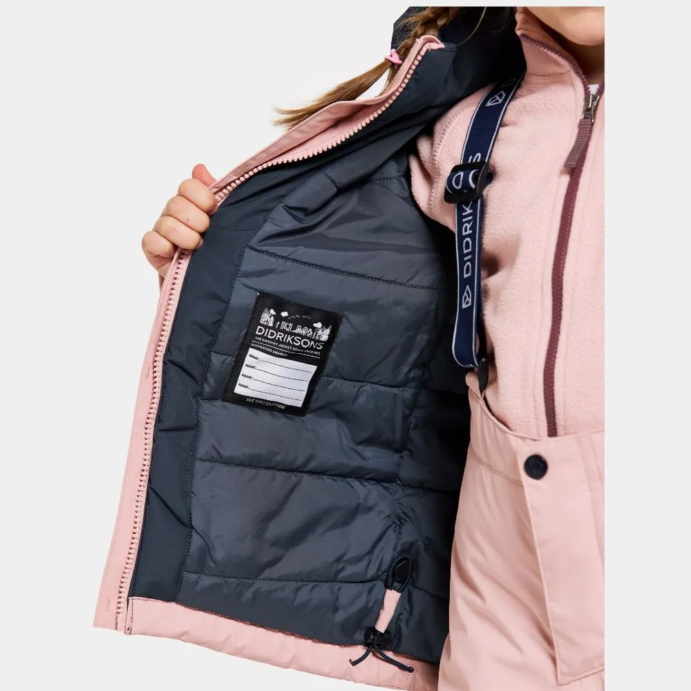 Didriksons Skare Kids Ski Jacket & Pants Set - Dusty Pink