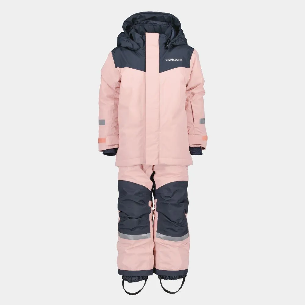 Didriksons Skare Kids Ski Jacket & Pants Set - Dusty Pink