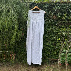 Embroidered Fabric White Nightwear: Timeless Elegance for All