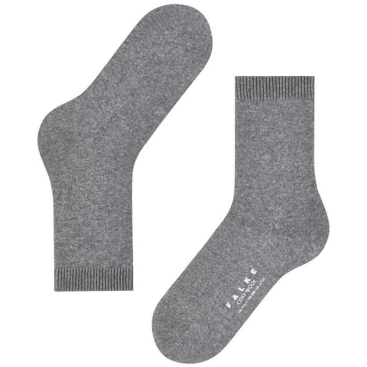 Falke Cosy Wool Socks - Light Grey Mel