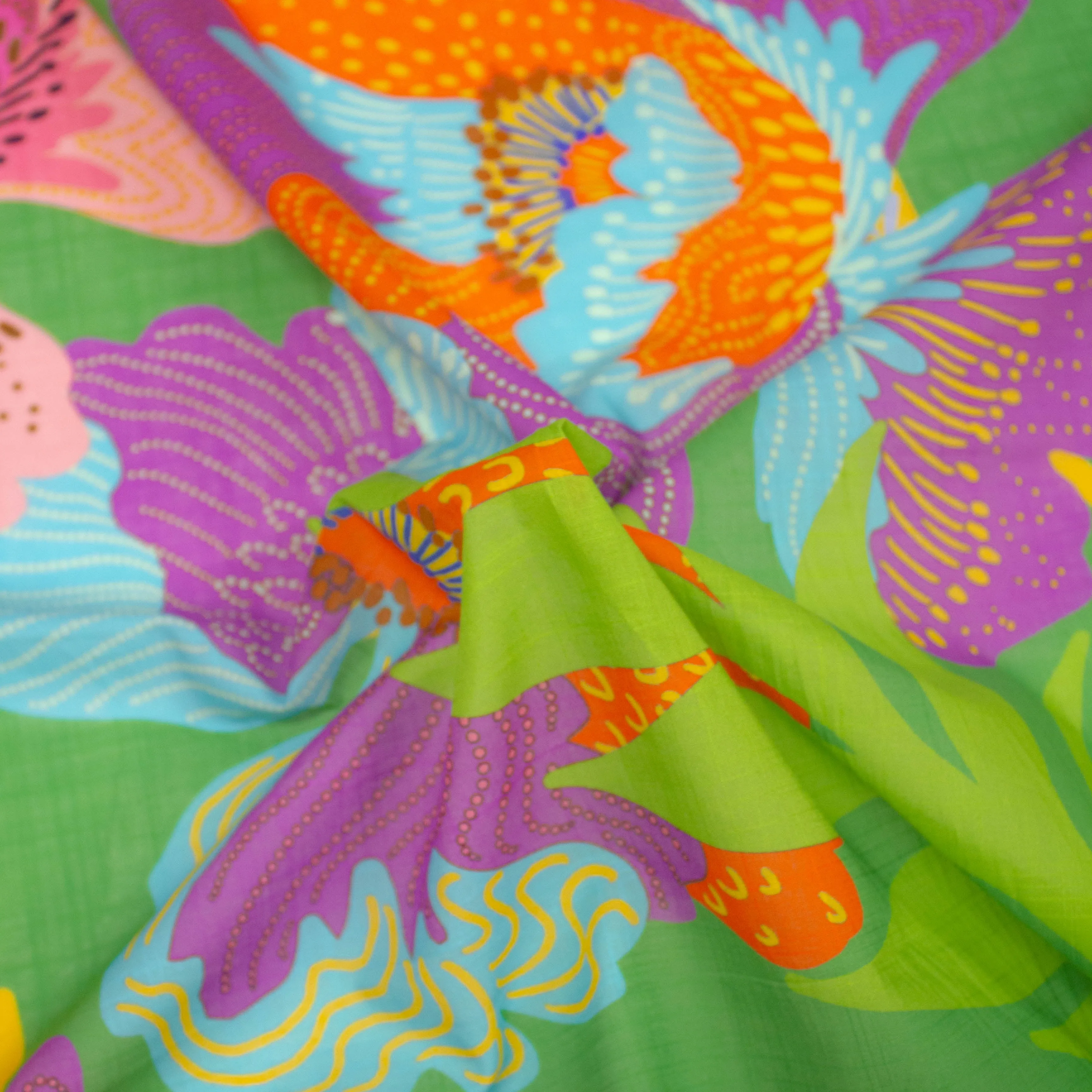 Febe Multicolour Floral Cotton Voile