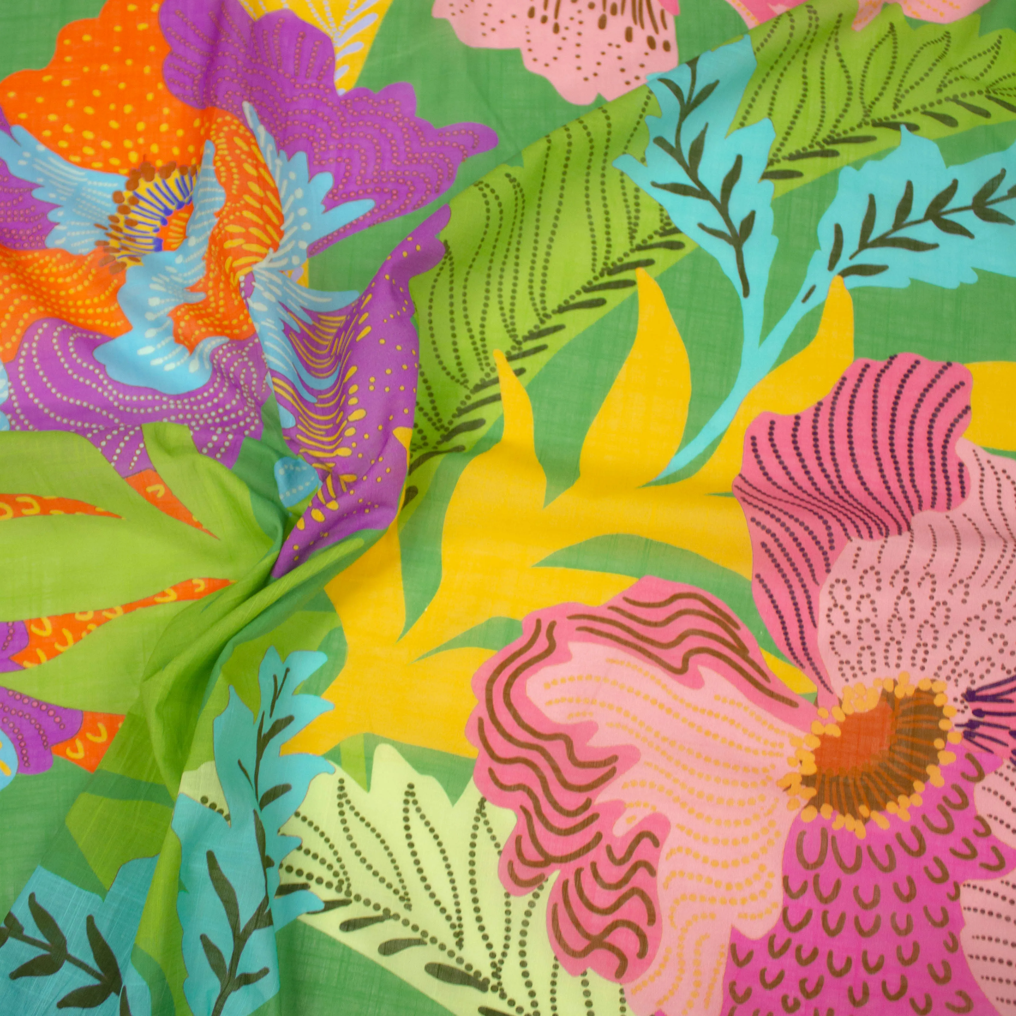 Febe Multicolour Floral Cotton Voile