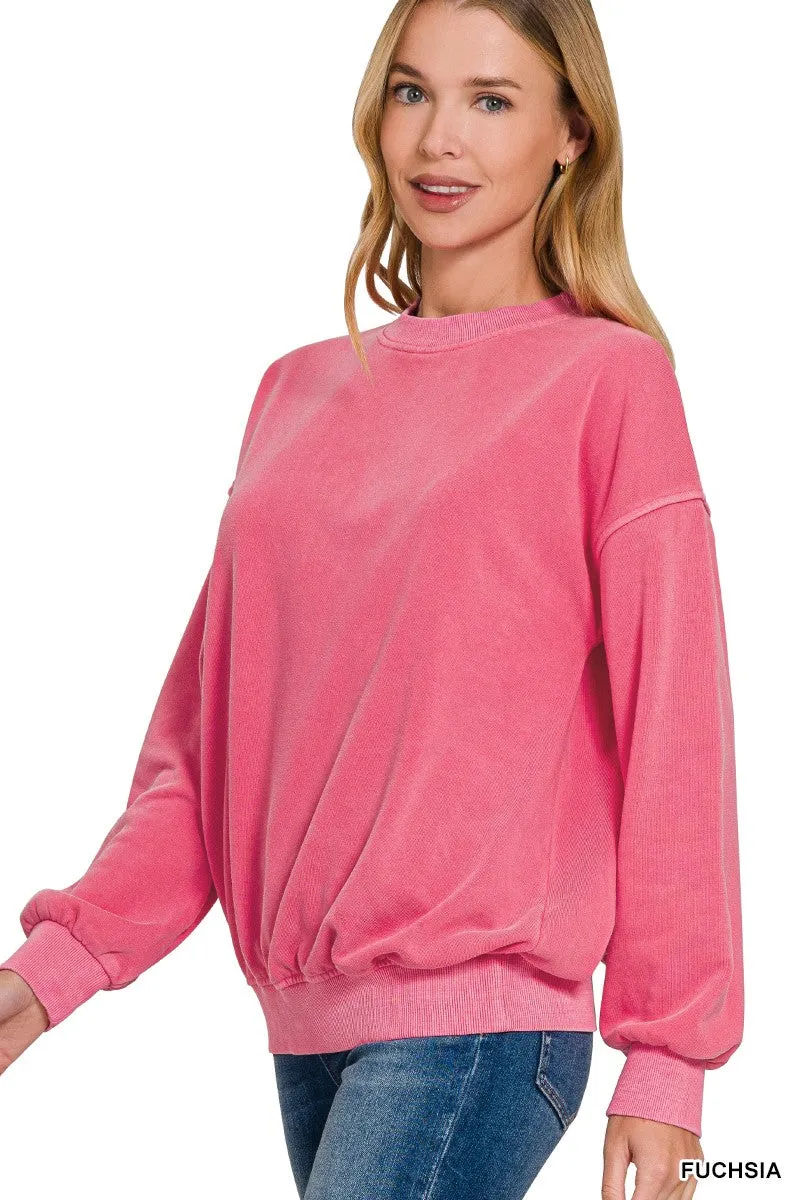 Fleece Pigment Dyed Sweatshirts*