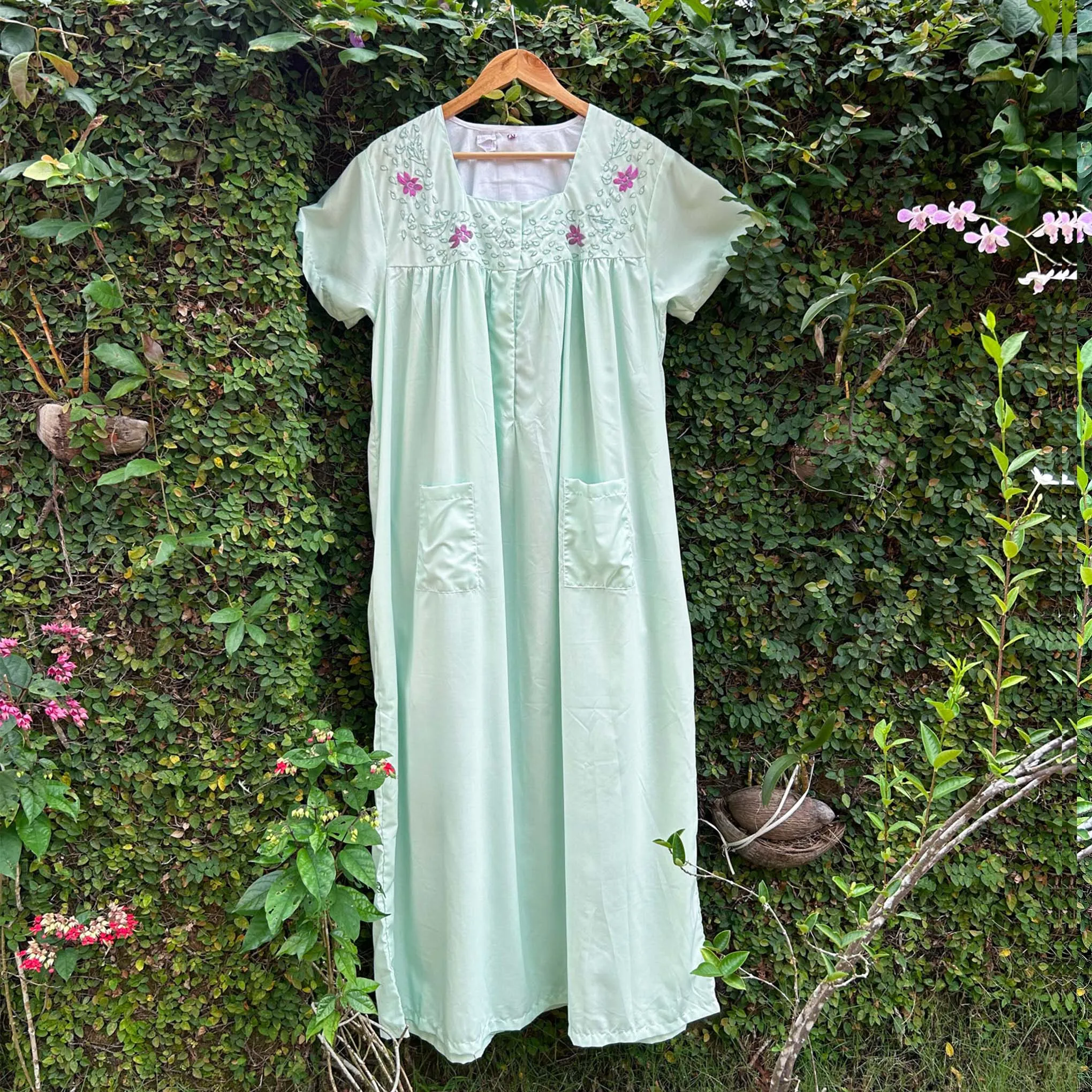 Floral Bounty Half-Sleeve Nighty