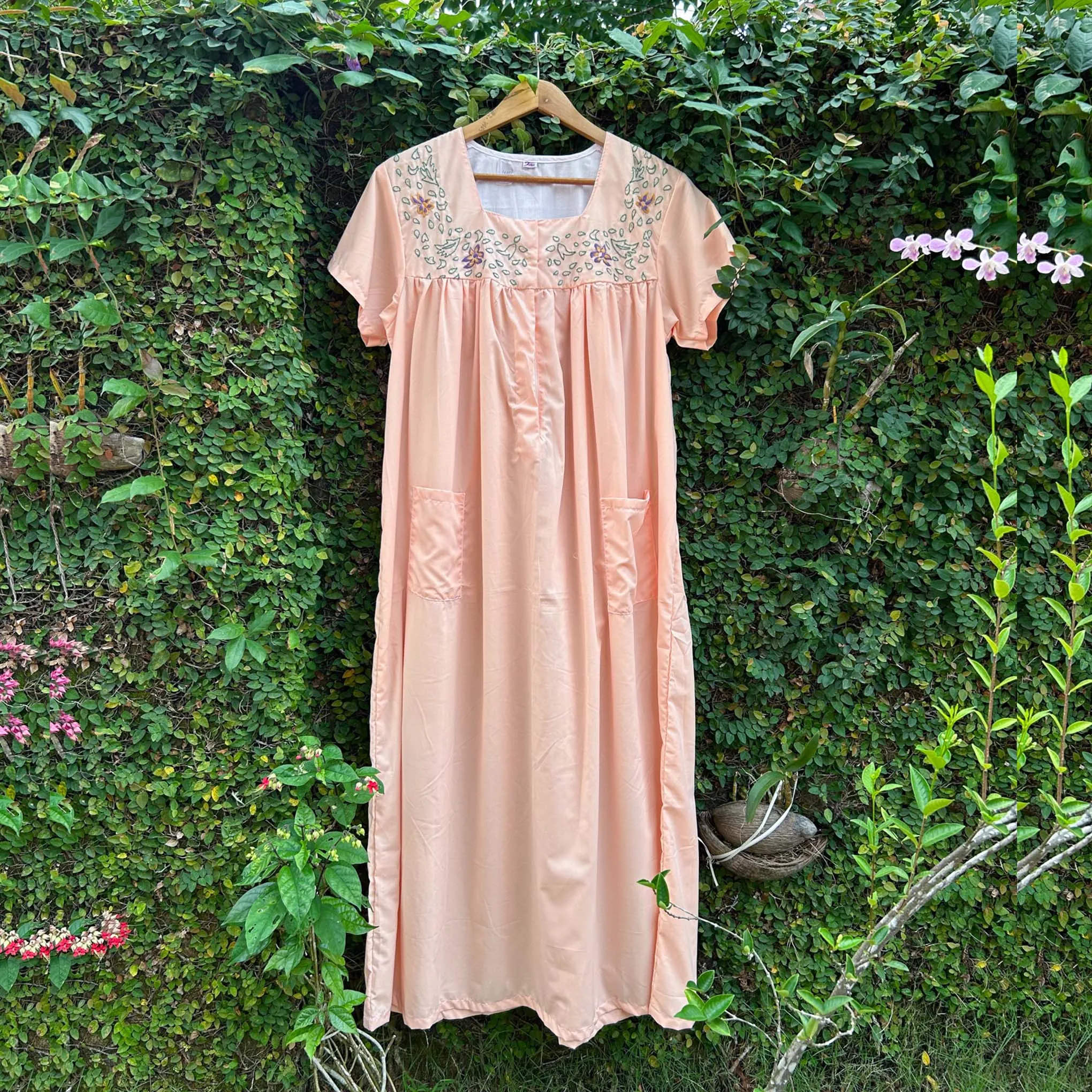 Floral Bounty Half-Sleeve Nighty