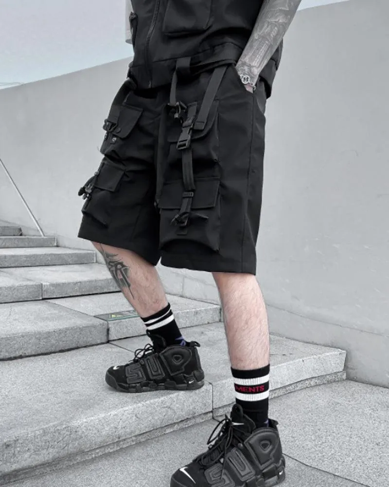 Functional Multi-pocket Cargo Shorts