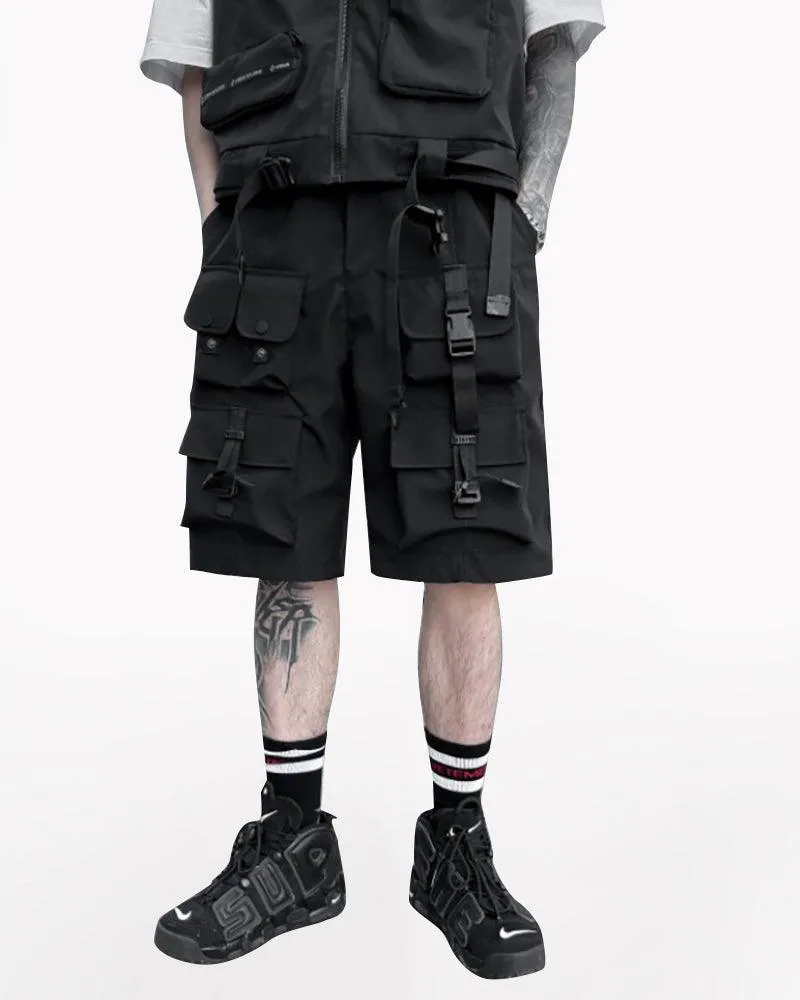 Functional Multi-pocket Cargo Shorts
