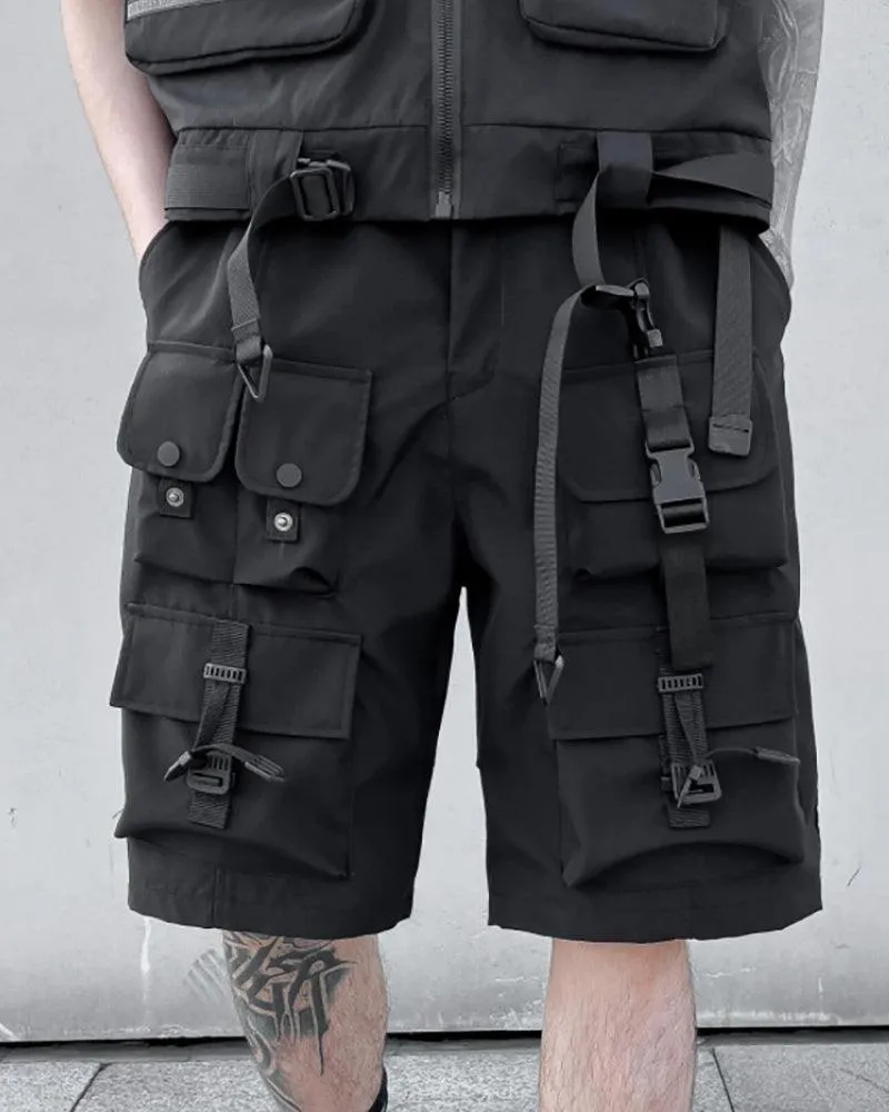 Functional Multi-pocket Cargo Shorts