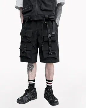 Functional Multi-pocket Cargo Shorts
