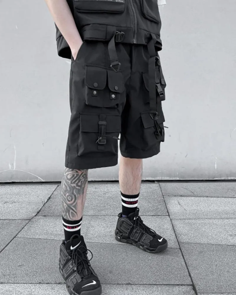 Functional Multi-pocket Cargo Shorts