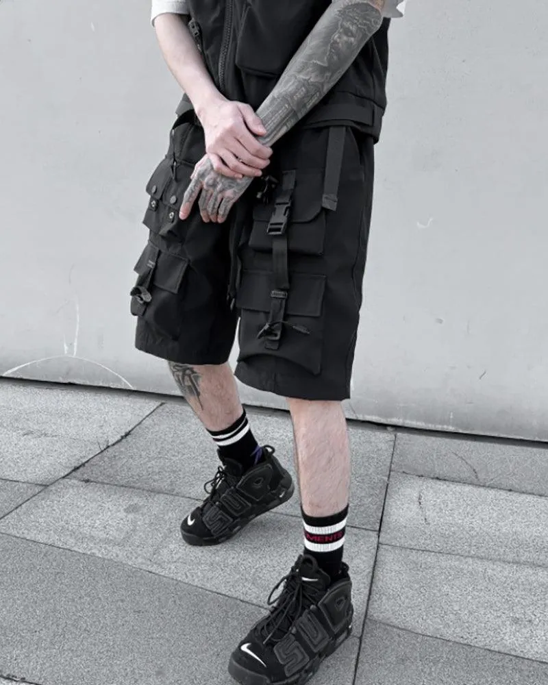 Functional Multi-pocket Cargo Shorts