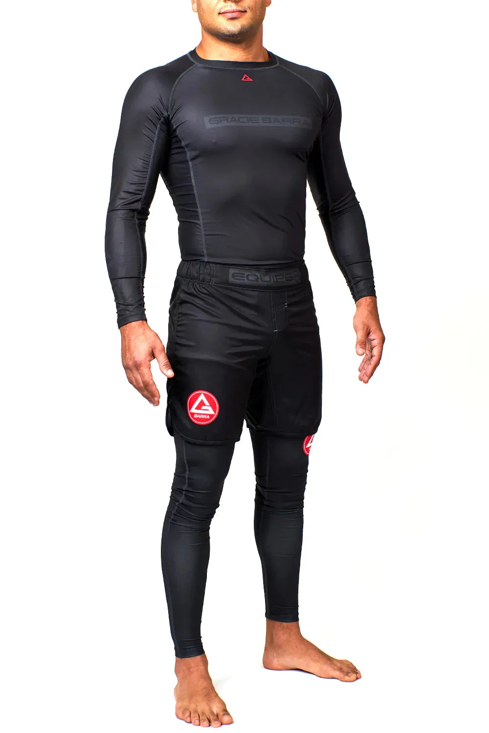 GB Edition Mens Velcroless Training Shorts - Black